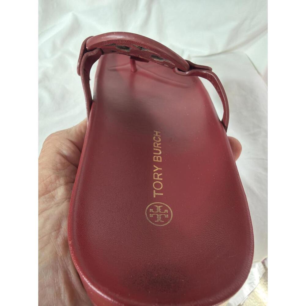 Tory Burch Miller Cloud Leather Sandal Tory Red - Picture 5 of 8
